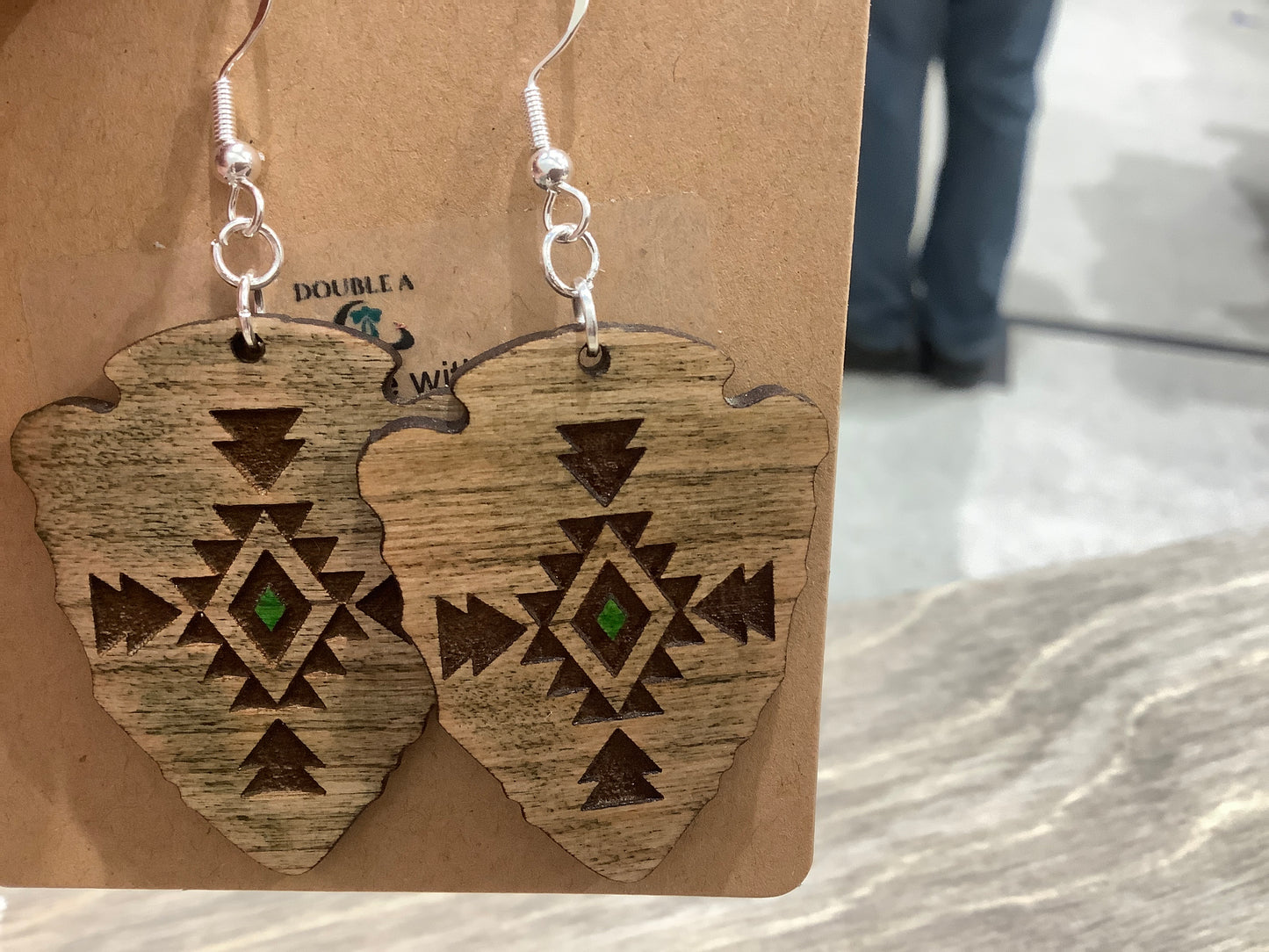 Arrowhead Aztec earrings
