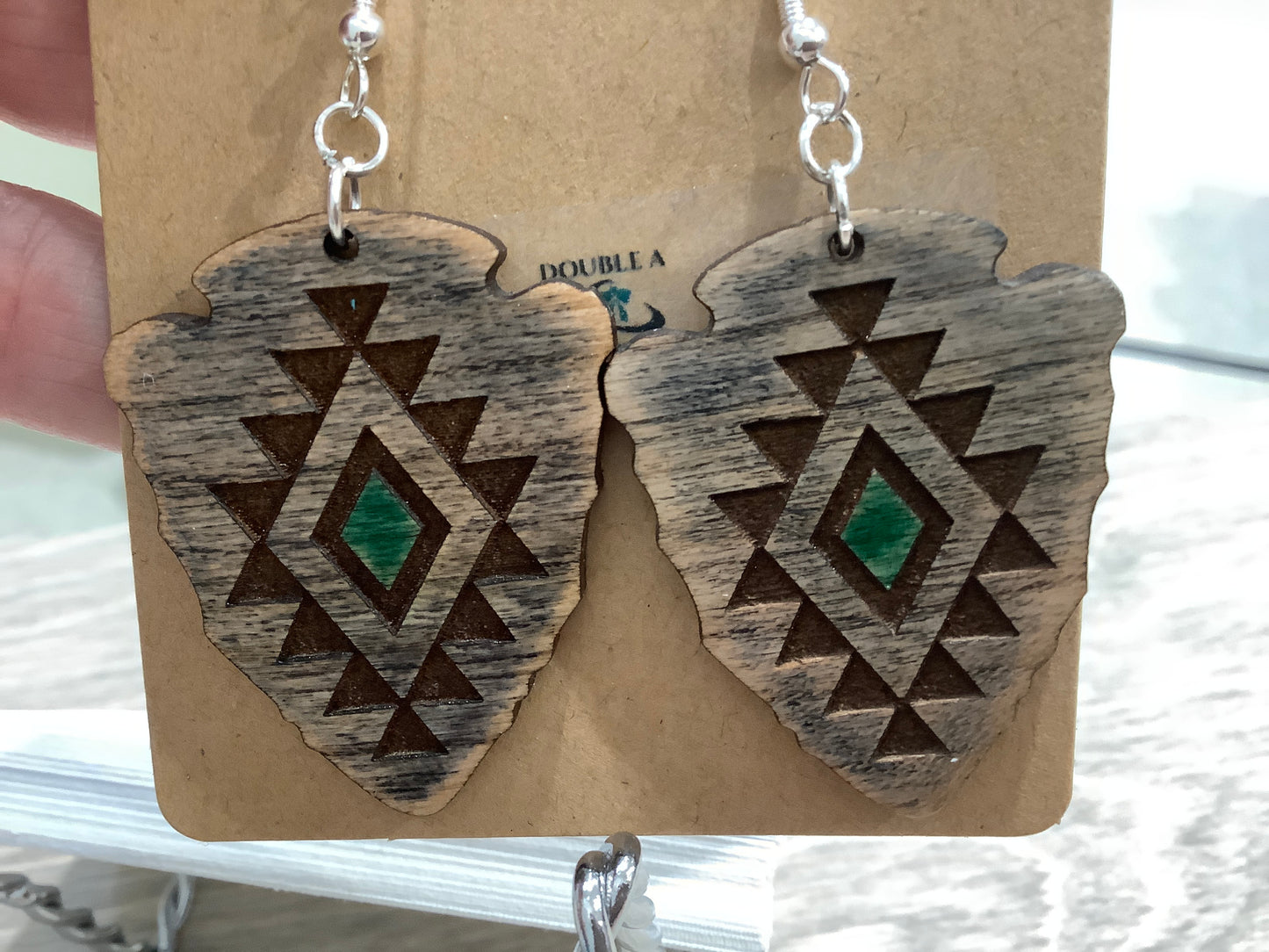 Arrowhead Aztec earrings